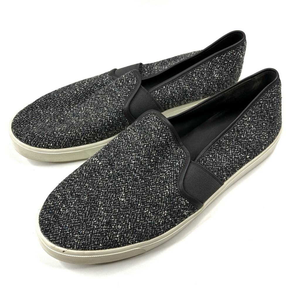 Vince | Blair Tweed Gray Marled Casual Slip-On Sneaker Women’s 10